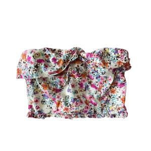 dELiA’S Floral Corset Crop Top Y2K women’s size 0